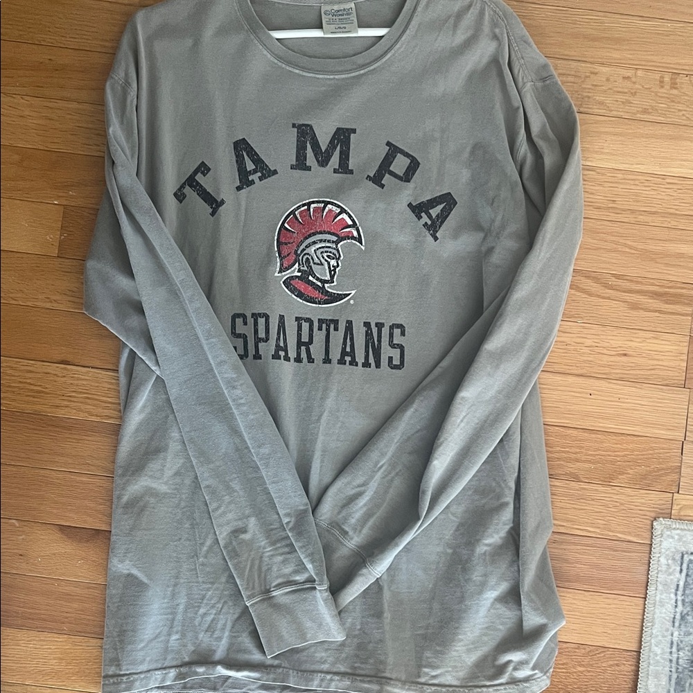 Gray Tampa Spartans Long Sleeve Shirt